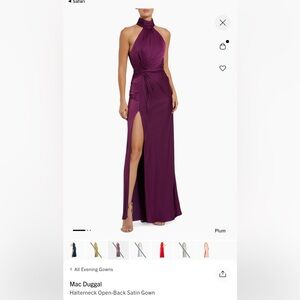 Mac Duggal Halterneck Halterneck Open Back Gown